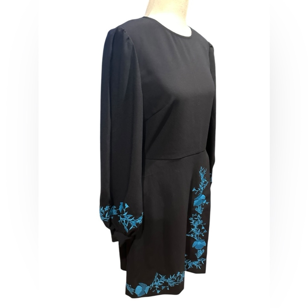 Ted Baker Zephyra Bluebell Embroidered Long Sleeve mini dress size 2 - Picture 7 of 16